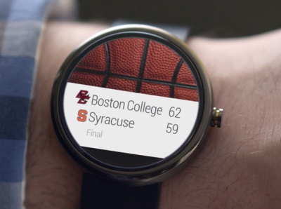 Android pourra afficher les résultats sportifs sur votre montre